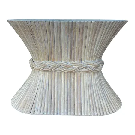 1970s Vintage Bamboo Console Table