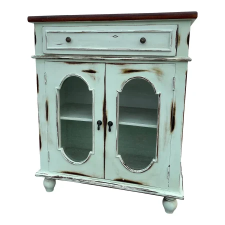 Coastal Boho Glass Door Credenza