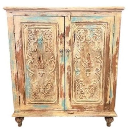 Coastal Boho Microwave Cabinet