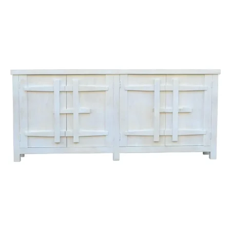 Contemporary Creamy White Credenza