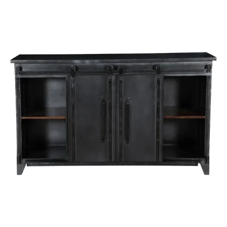 Industrial Chic Sliding Door Bar Cabinet