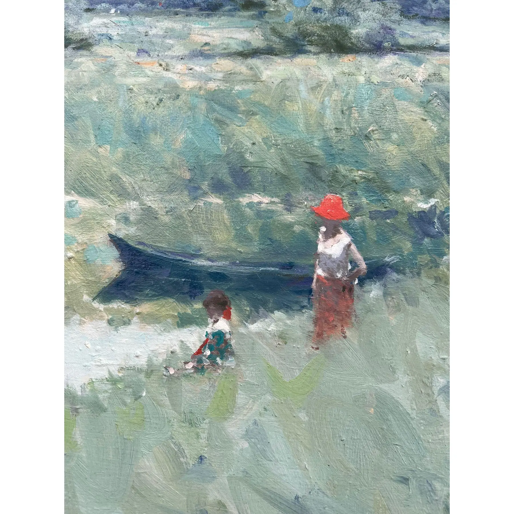 1960s Andre Gisson Original Oil Painting, Framed - Image 7