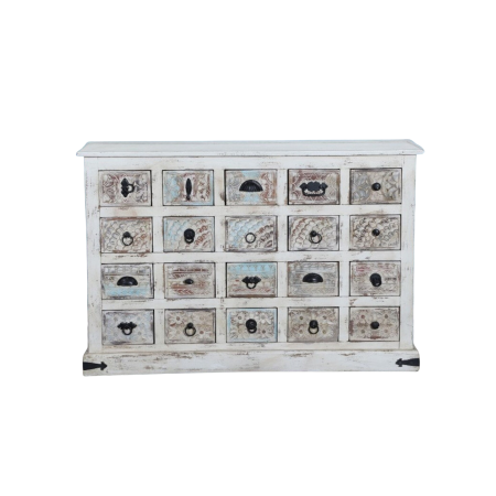 Coastal Boho Apothecary Chest