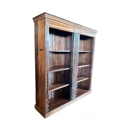 Rustic Solid Wood Repurposed Display Cabinet