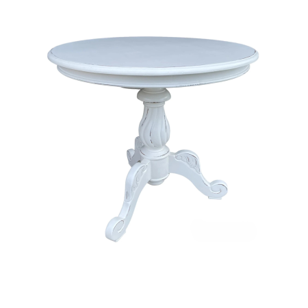 Shabby Chic Victorian Round Parlor Table