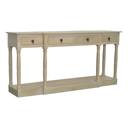 Contemporary Coastal 4-Drawer Breakfront Console