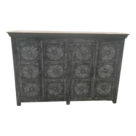 Modern Carved Flower Console