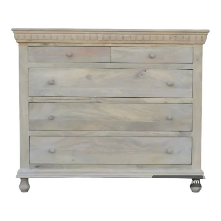 Modern Sleek 5 Drawer Dresser