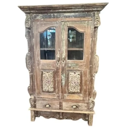 Farmhouse Reclaimed Wood Accent Cabinet