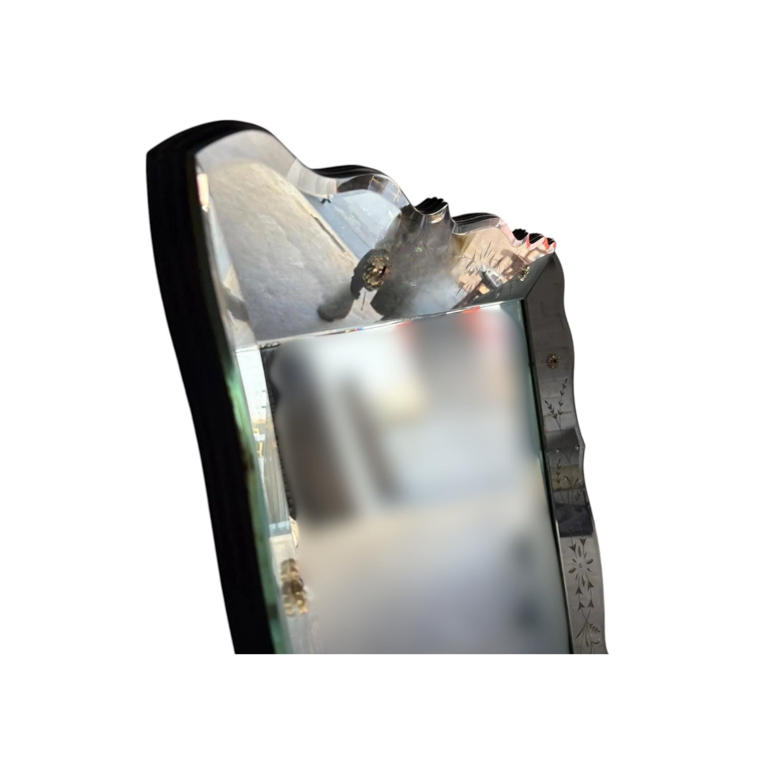 1950's Oversized Art Deco Venetian Style Mirror - Image 3