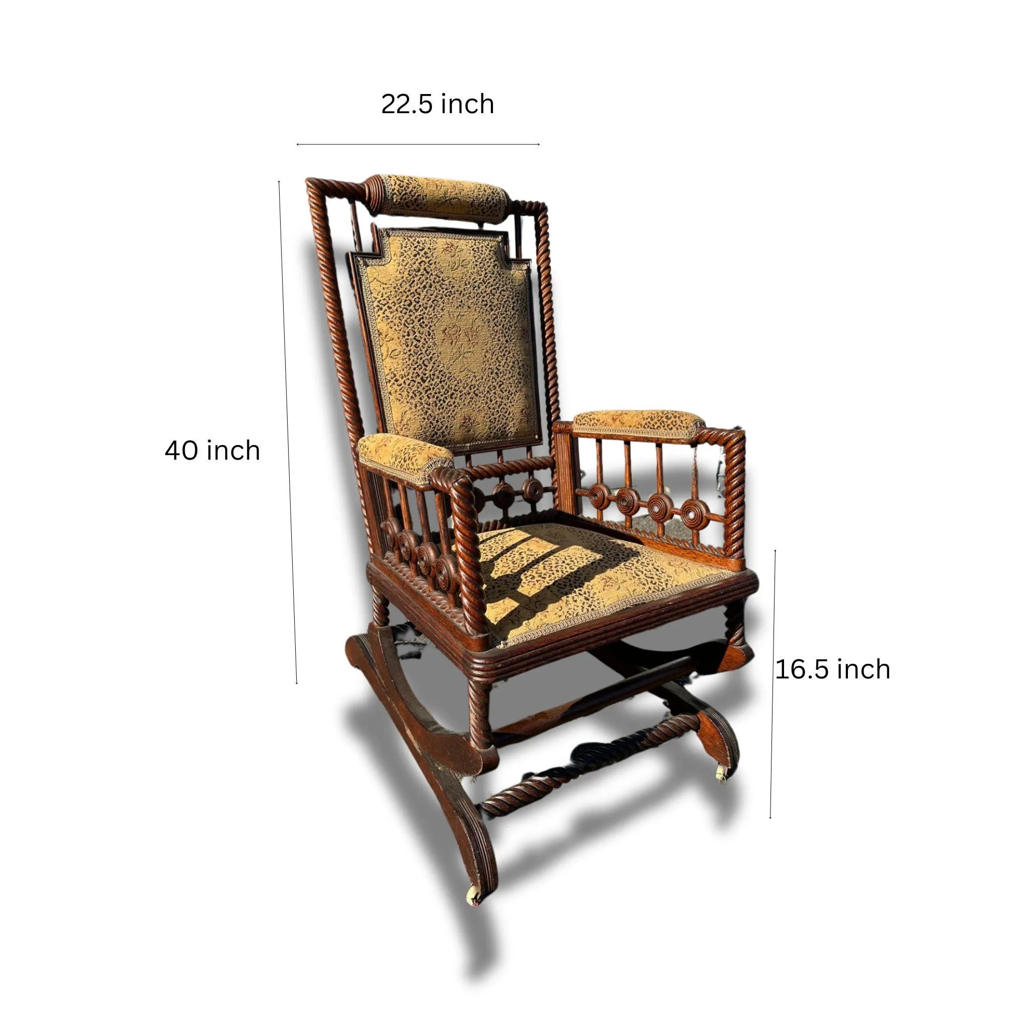 Antique Hunzinger Platform Rocker - Image 2