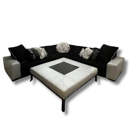 Mid-Century Modern Sectional L-Shape Sofa