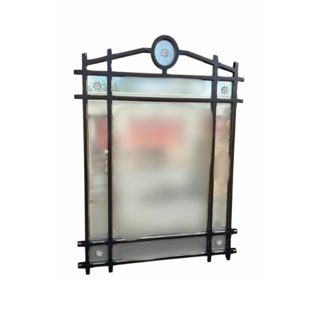 Oversized Arts & Crafts Antiqued Vintage Mirror