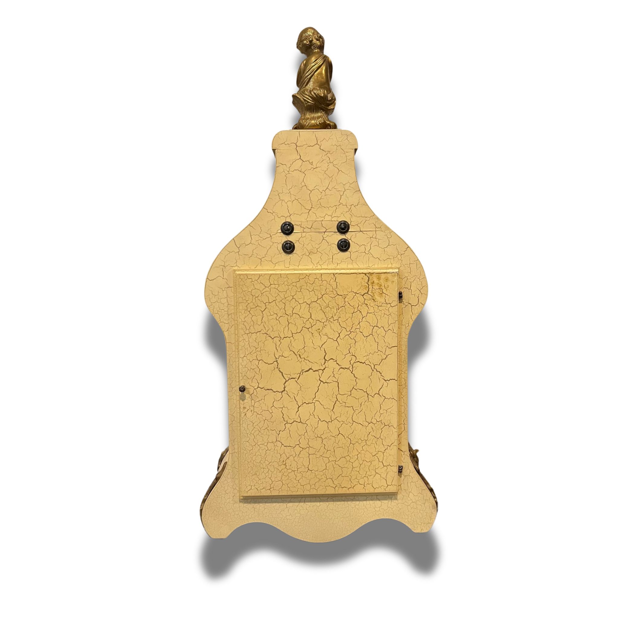 Vintage-Tiffany Mantle Shelf Clock Franz Hermle 30" Made in Italy 1978 - Image 3