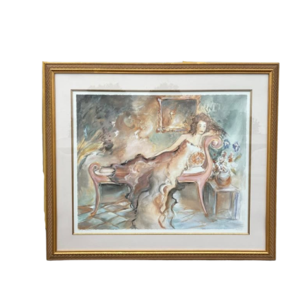 Large Framed Artwork by Artist Jane Bazinet