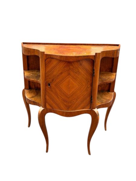 Solid Walnut Pie Shape Accent Table