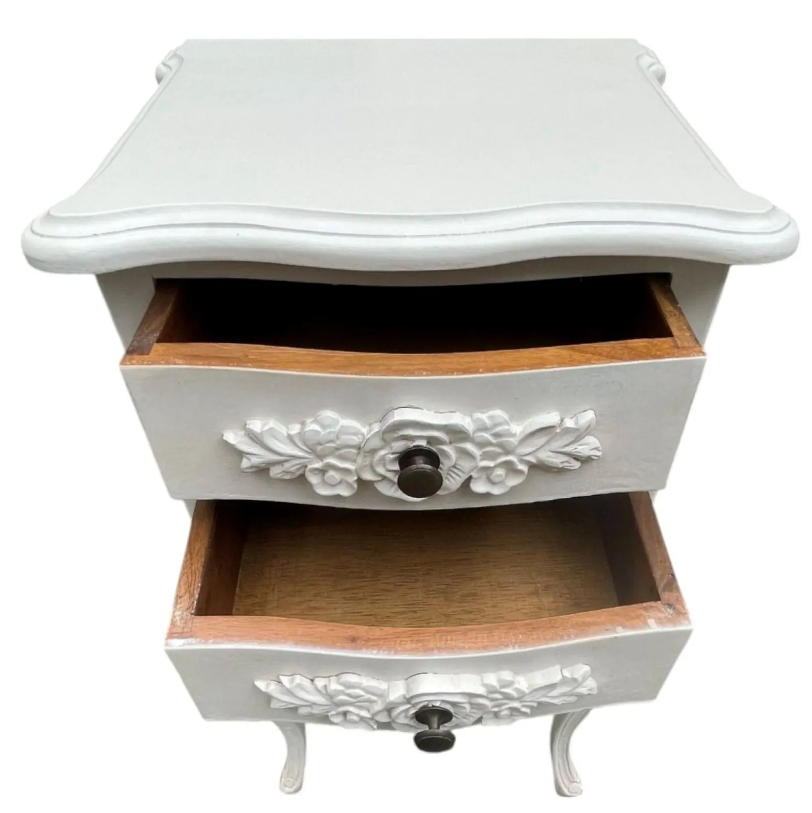 Set of 2 French Provincial Nightstands - Image 2