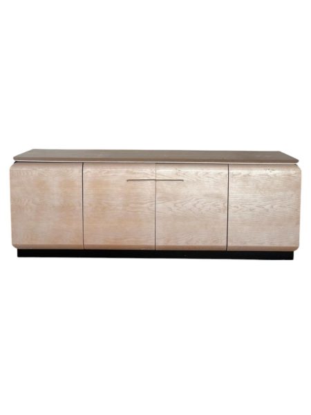Contemporary Bleached Oak Credenza
