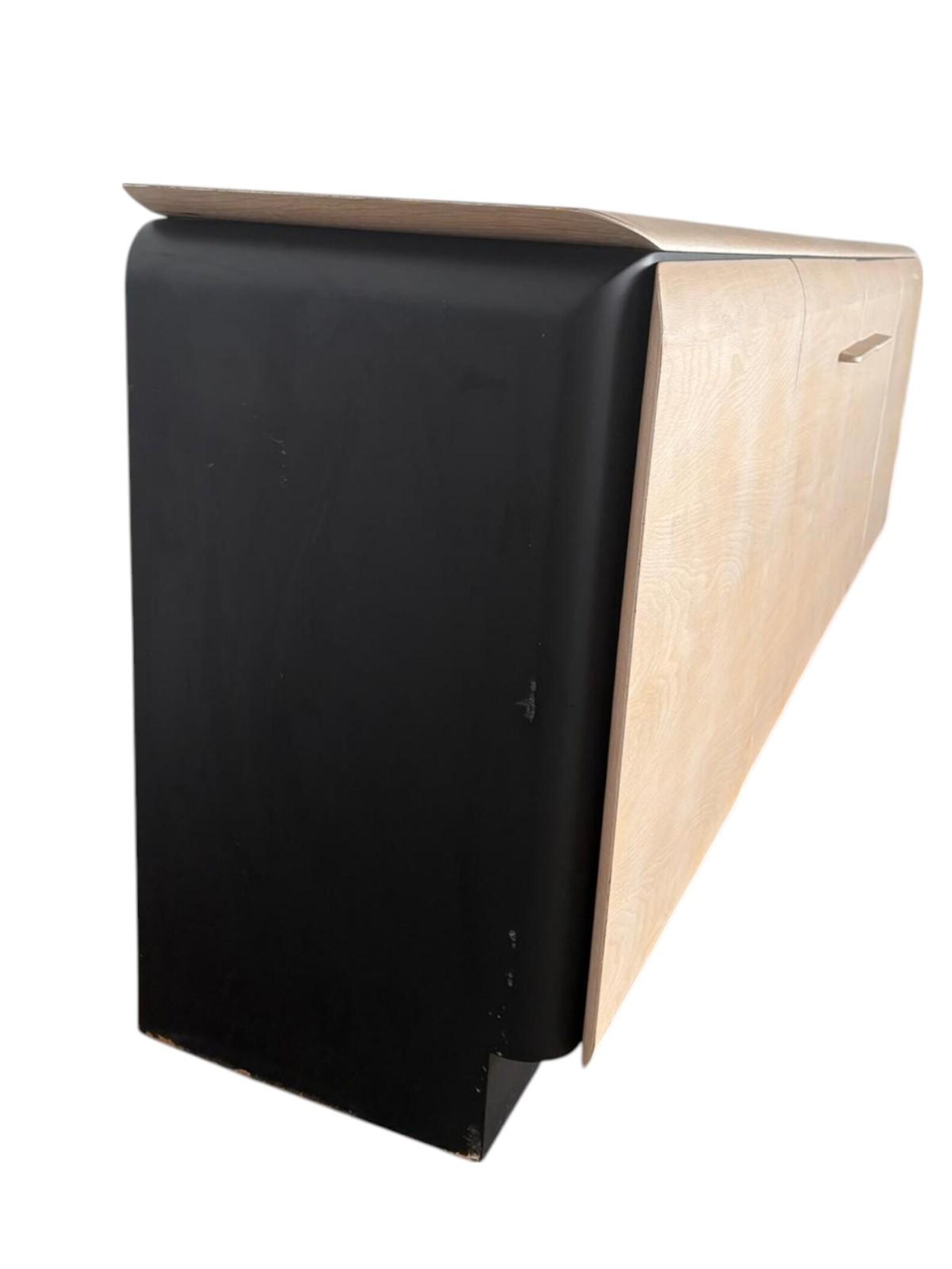 Contemporary Bleached Oak Credenza - Image 8