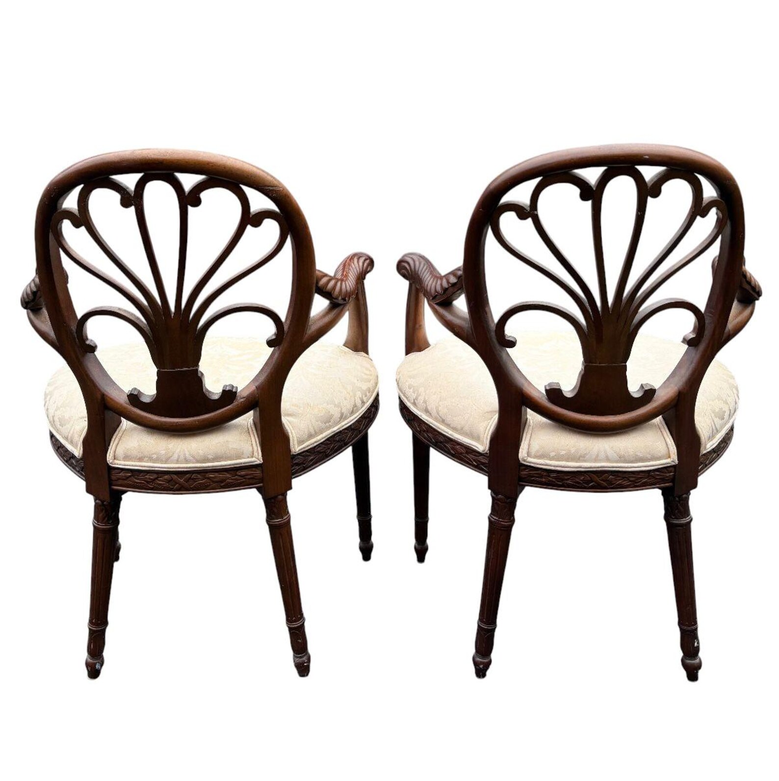 Pair of Georgian Adams Style Armchairs - Image 4