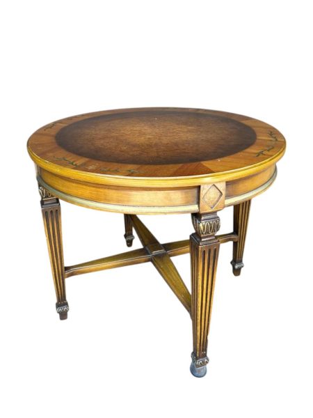 Vintage Neo-Classical Inlaid Side Table