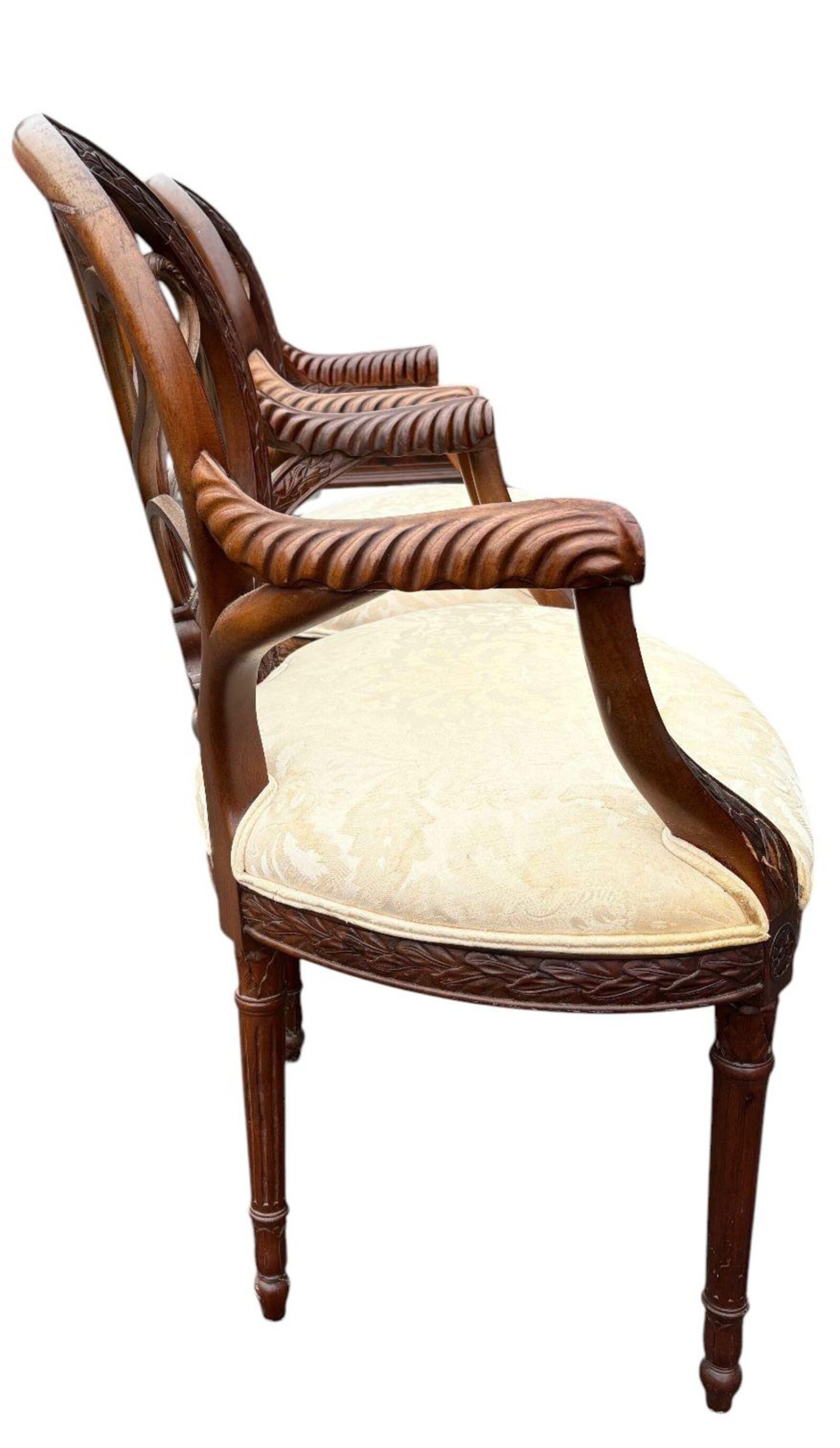 Pair of Georgian Adams Style Armchairs - Image 6