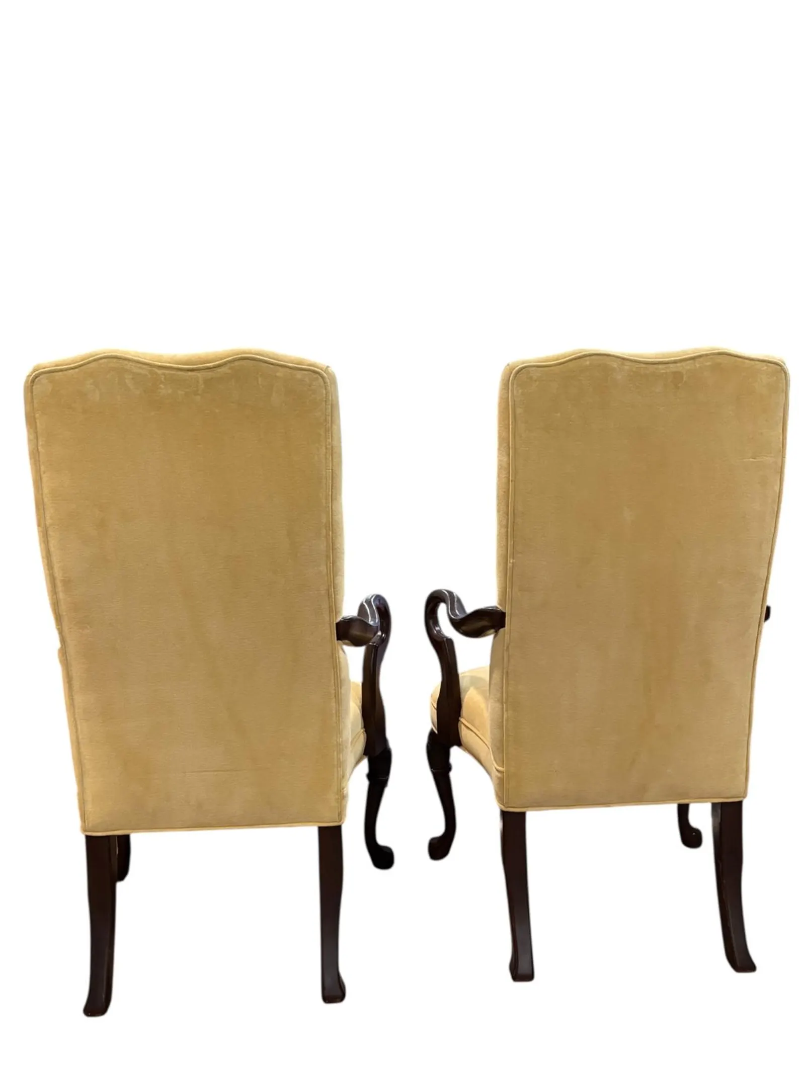 Set of Vintage Queen Anne-Style Armchairs - Image 4