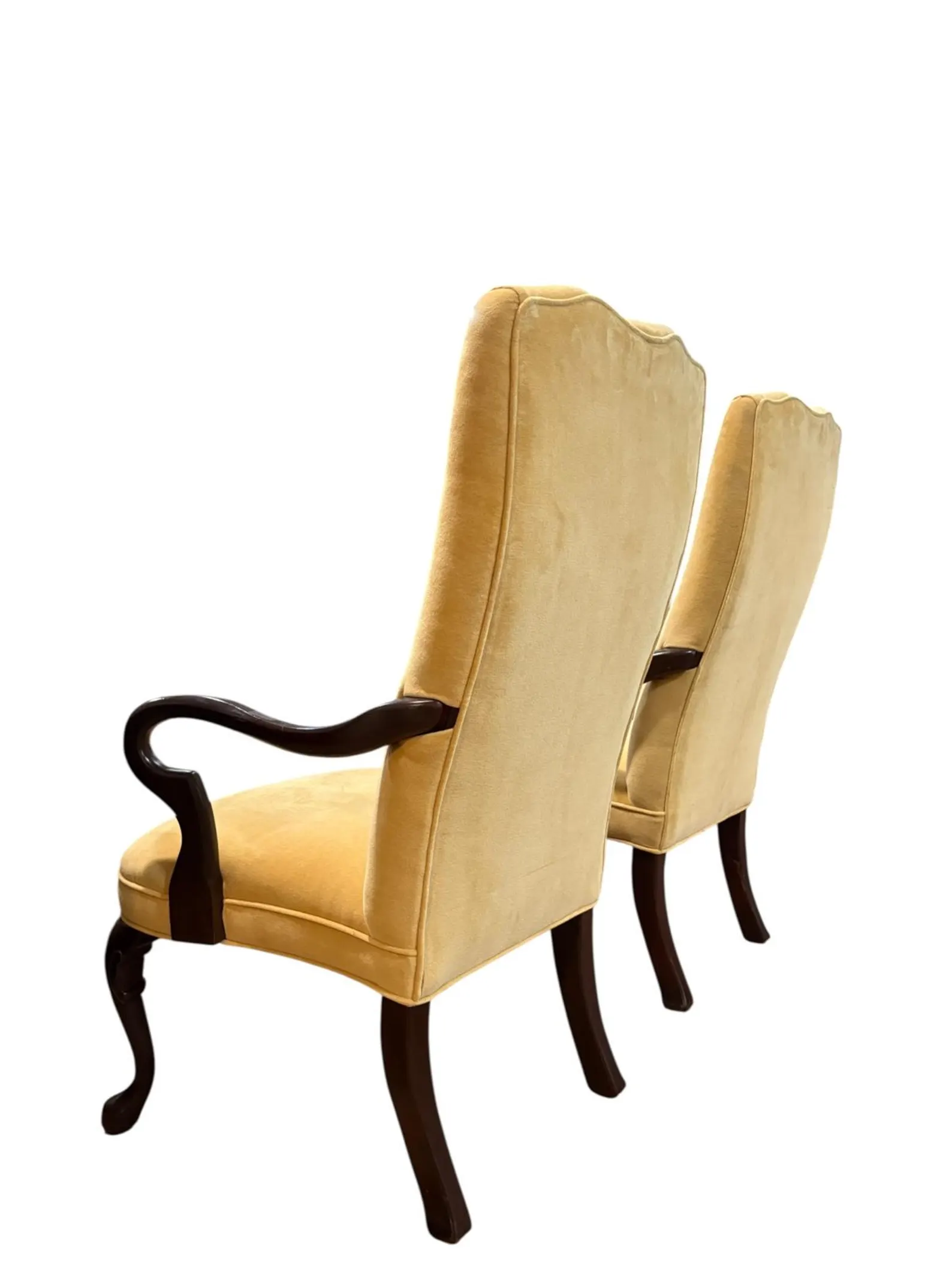 Set of Vintage Queen Anne-Style Armchairs - Image 3
