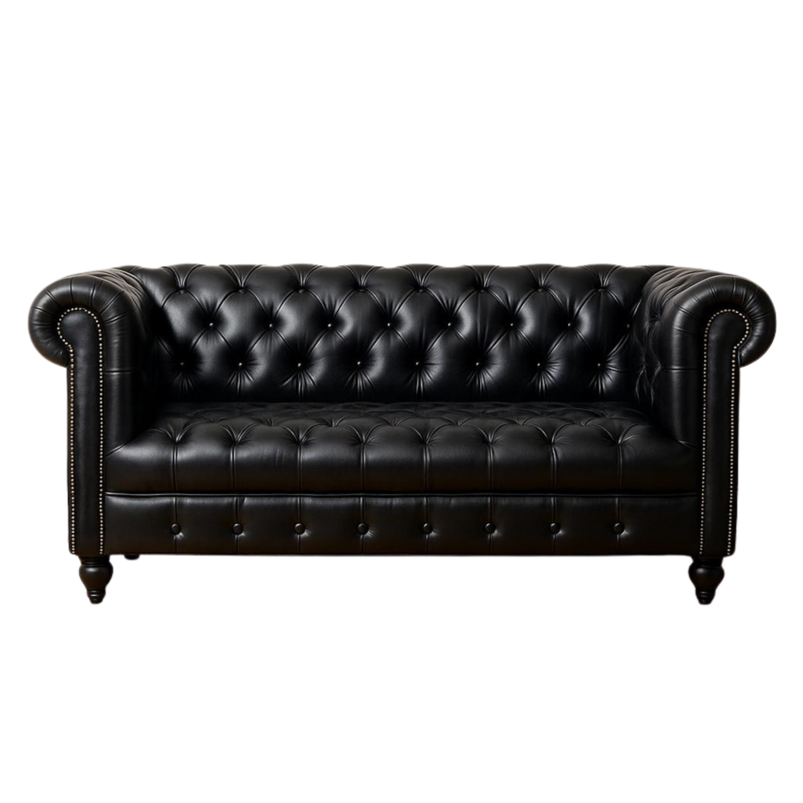 Tufted Leather Chesterfield Sofa